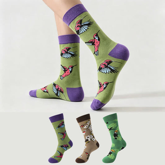 Chaussettes Tropical Bird Quarter (3 paires) - Multicolore - EU38-45 (US5-11) - image 0