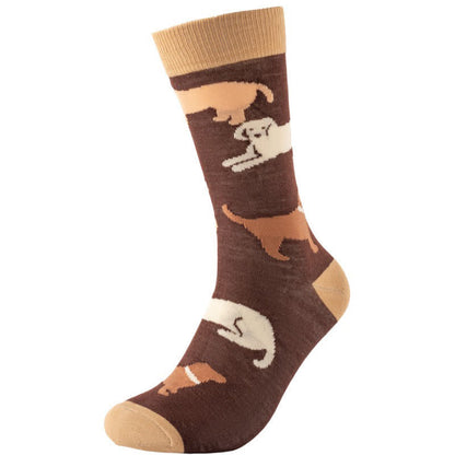 Chaussettes courtes pour chien et lapin joueurs - Brun - EU38-45 (US5-11) - image 1