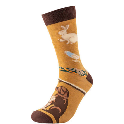 Chaussettes courtes pour chien et lapin joueurs - Jaune - EU38-45 (US5-11) - image 4