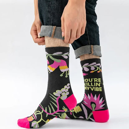 Chaussettes courtes à motifs floraux colorés et amusants (5 paires) - image 2