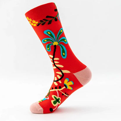 Chaussettes courtes à motifs floraux colorés et amusants (5 paires) - image 6