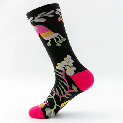 Chaussettes courtes à motifs floraux colorés et amusants (5 paires) - image 8