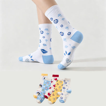Chaussettes Daily Quarter à motif mignon et adorable (5 paires) - image 0