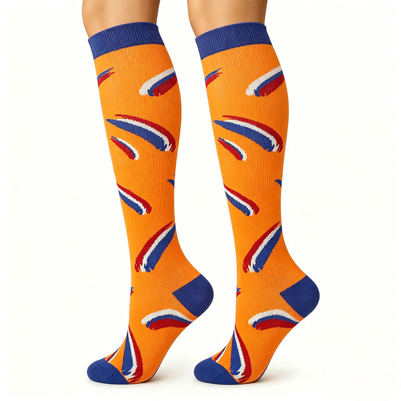 Chaussettes de compression aux couleurs des drapeaux nationaux (6 paires) - Pays-Bas - S/M - image 4