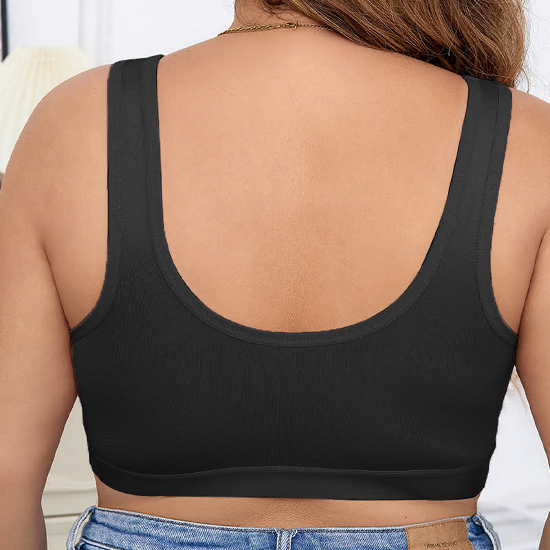 Soutien-gorge de sport sans armatures à fermeture avant - image 3