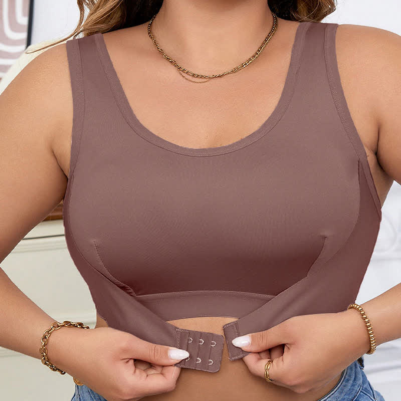 Soutien-gorge de sport sans armatures à fermeture avant - image 5