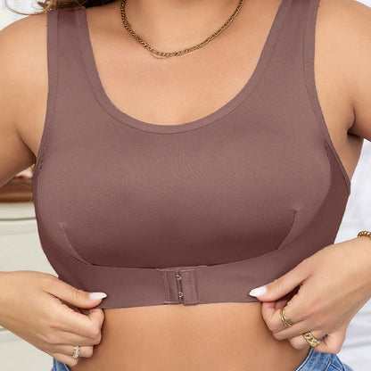 Soutien-gorge de sport sans armatures à fermeture avant - image 6