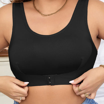 Soutien-gorge de sport sans armatures à fermeture avant - image 2