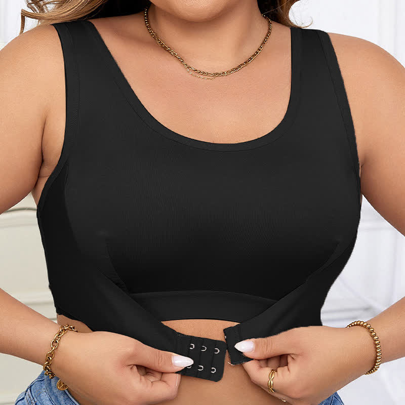 Soutien-gorge de sport sans armatures à fermeture avant - image 1
