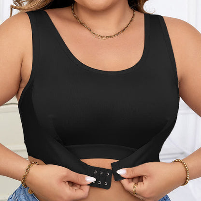 Soutien-gorge de sport sans armatures à fermeture avant - image 1