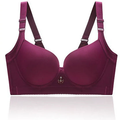 Soutien-gorge souple sans coutures à armatures - Violet - 48 - D - image 6