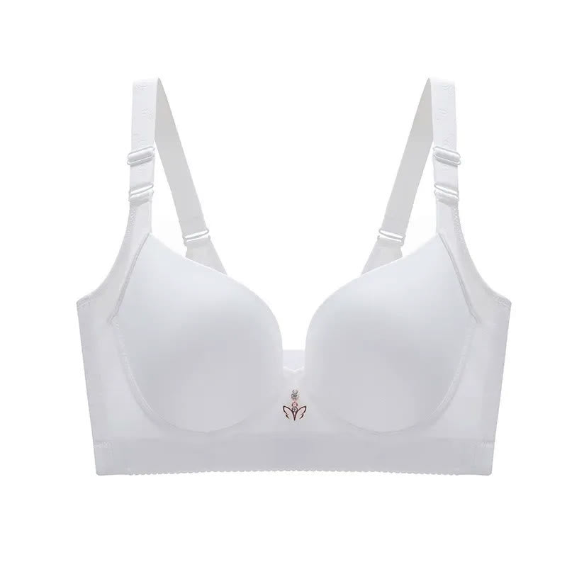 Soutien-gorge souple sans coutures à armatures - Blanc - 48 - D - image 3