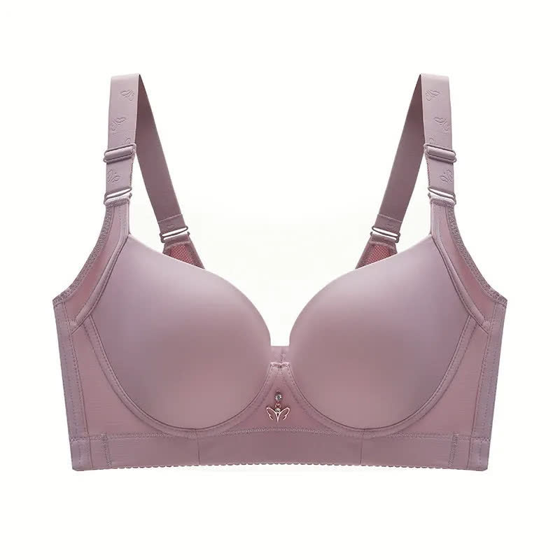 Soutien-gorge souple sans coutures à armatures - Rose - 48 - D - image 7
