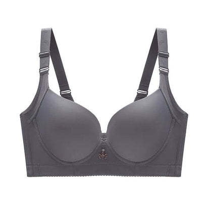 Soutien-gorge souple sans coutures à armatures - Gris - 48 - D - image 2