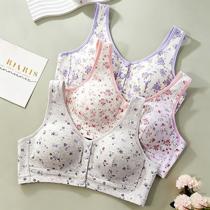 Soutien-gorge sans armatures à fermeture florale sur le devant (lot de 2) - image 3