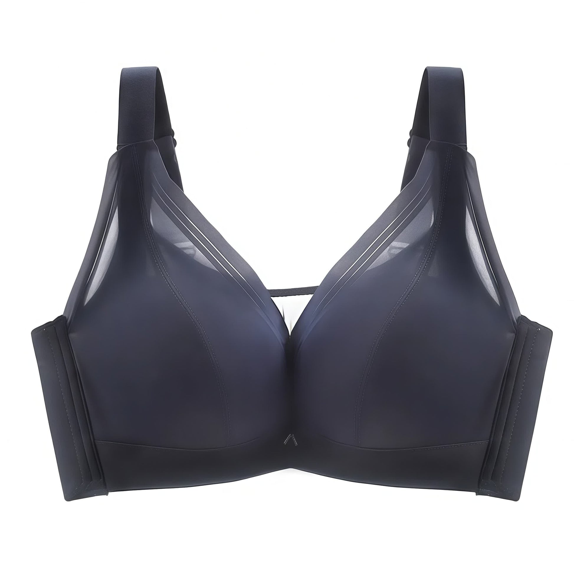 Soutien-gorge à armatures sans coutures et confort - Bleu - 46 - E - image 4