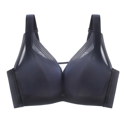 Soutien-gorge à armatures sans coutures et confort - Bleu - 46 - E - image 4