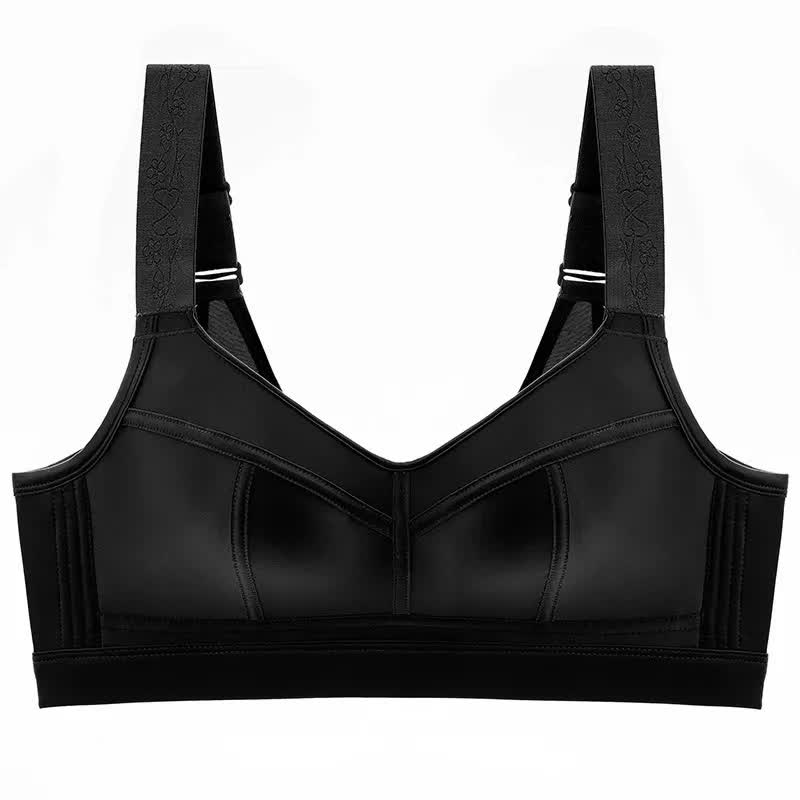 Soutien-gorge sans armatures à bretelles larges - Noir - 52 - E - image 3