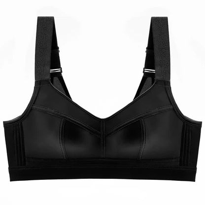 Soutien-gorge sans armatures à bretelles larges - Noir - 52 - E - image 3