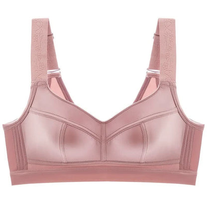 Soutien-gorge sans armatures à bretelles larges - Rose - 52 - E - image 2