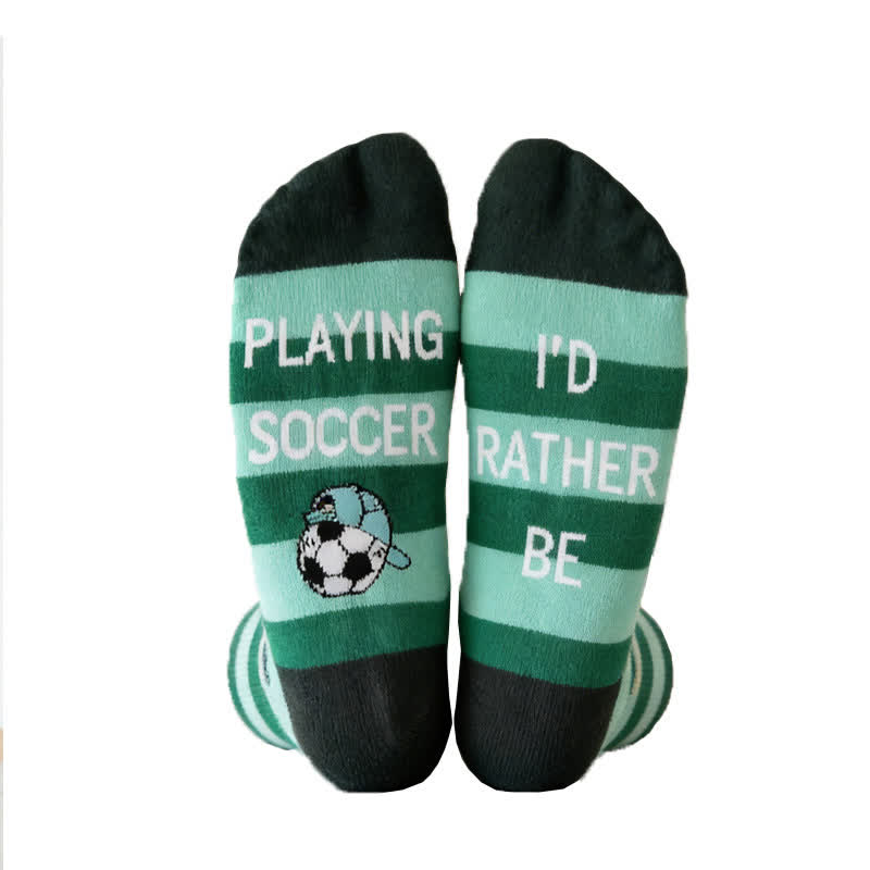 Chaussettes de football rayées en coton (3 paires) - image 10