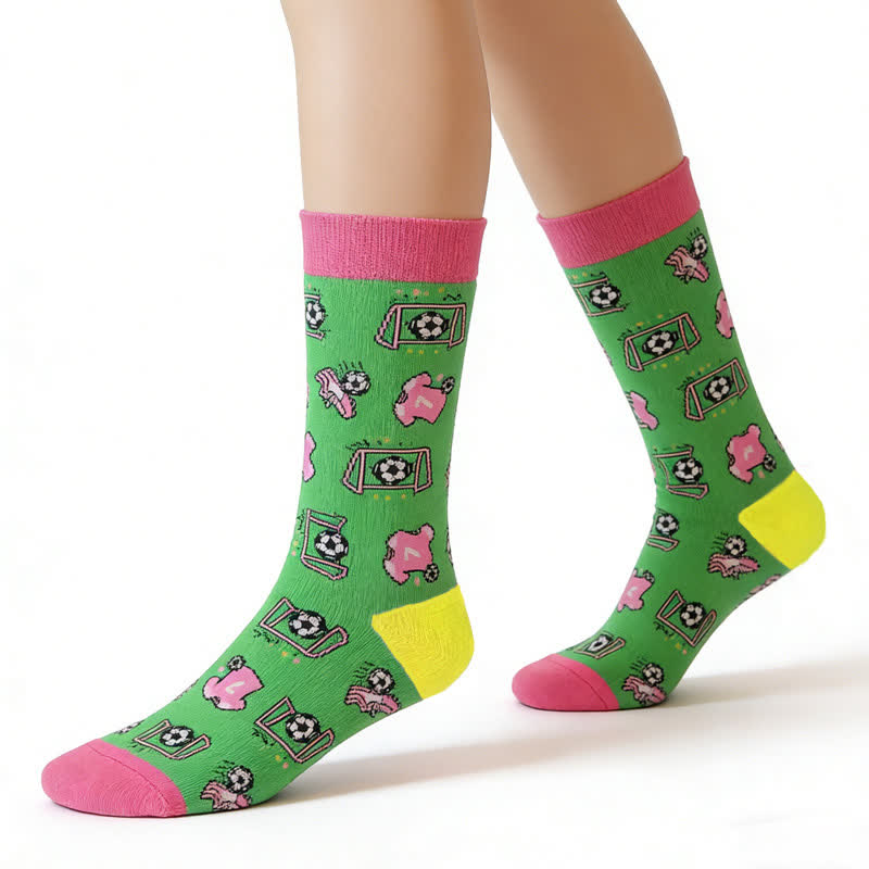 Chaussettes de football rayées en coton (3 paires) - image 7