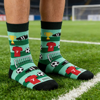 Chaussettes de football rayées en coton (3 paires) - image 5