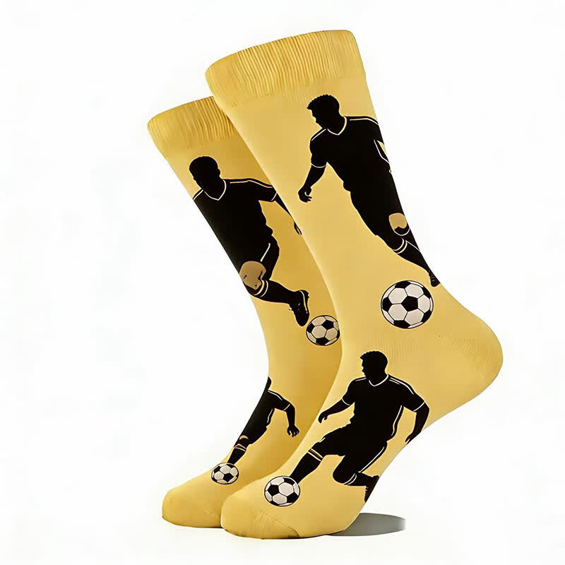 Chaussettes courtes tendance à motif football (5 paires) - image 8