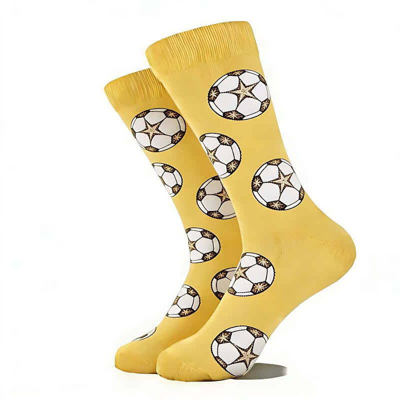 Chaussettes courtes tendance à motif football (5 paires) - image 9
