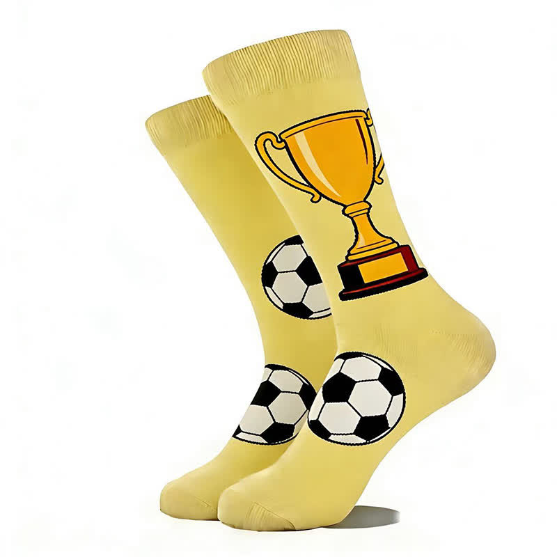 Chaussettes courtes tendance à motif football (5 paires) - image 7