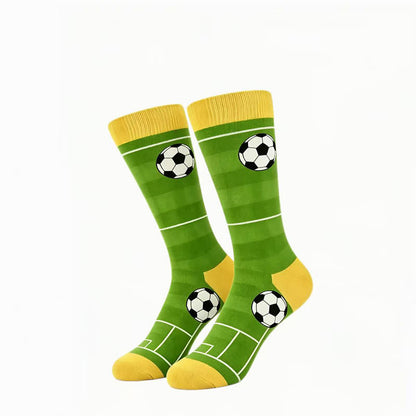 Chaussettes courtes tendance à motif football (5 paires) - image 11