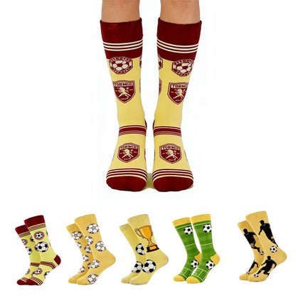 Chaussettes courtes tendance à motif football (5 paires) - image 0