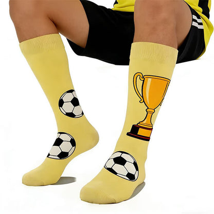 Chaussettes courtes tendance à motif football (5 paires) - image 3