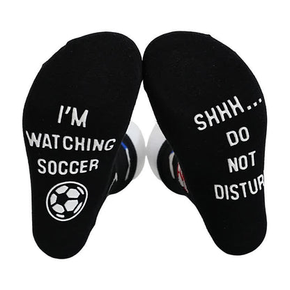 Chaussettes courtes respirantes en coton avec slogan de football (6 paires) - image 7