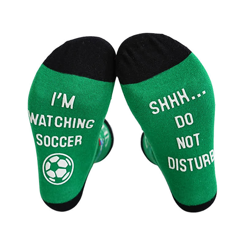 Chaussettes courtes respirantes en coton avec slogan de football (6 paires) - image 8