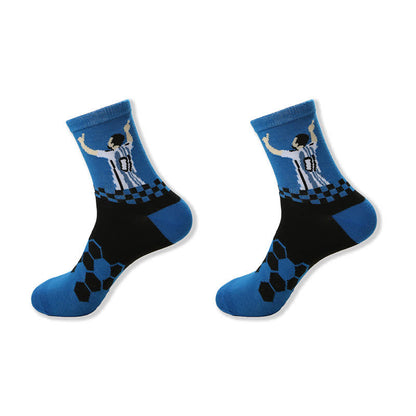Chaussettes courtes décontractées à imprimé football (6 paires) - image 7