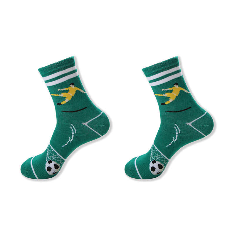 Chaussettes courtes décontractées à imprimé football (6 paires) - image 8