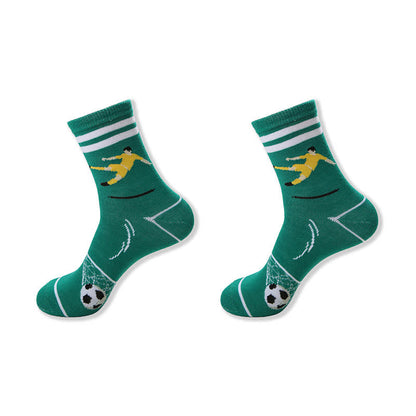 Chaussettes courtes décontractées à imprimé football (6 paires) - image 8