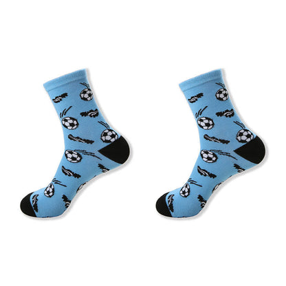 Chaussettes courtes décontractées à imprimé football (6 paires) - image 6