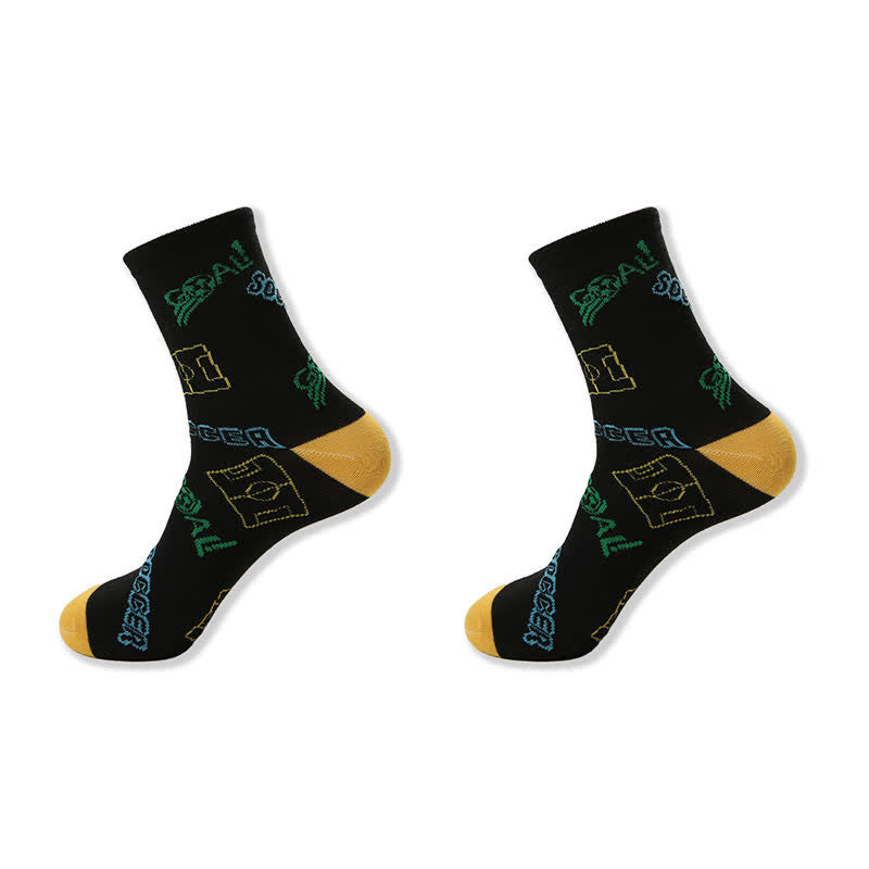 Chaussettes courtes décontractées à imprimé football (6 paires) - image 2