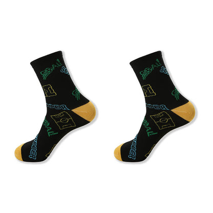 Chaussettes courtes décontractées à imprimé football (6 paires) - image 2