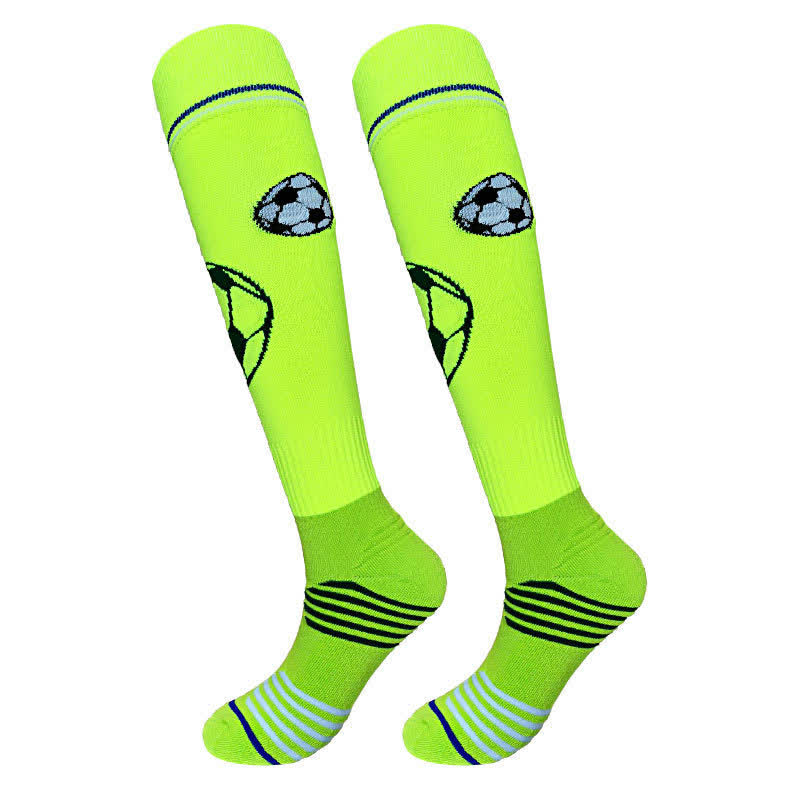Chaussettes de football montantes rembourrées pour l'entraînement (2 paires) - Vert - L - image 2