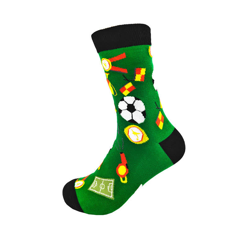 Chaussettes courtes humoristiques à motif de football (2 paires) - image 3