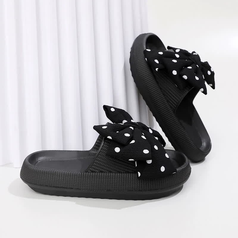 Pantoufles à pois mignonnes - Noir - EU44-45(US10-11) - image 3