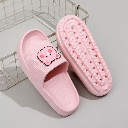 Pantoufles coussin nuage Pink Pig Charm - image 3