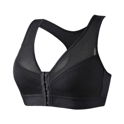 Soutien-gorge sans armatures à fermeture avant - Noir - 2XL - image 11