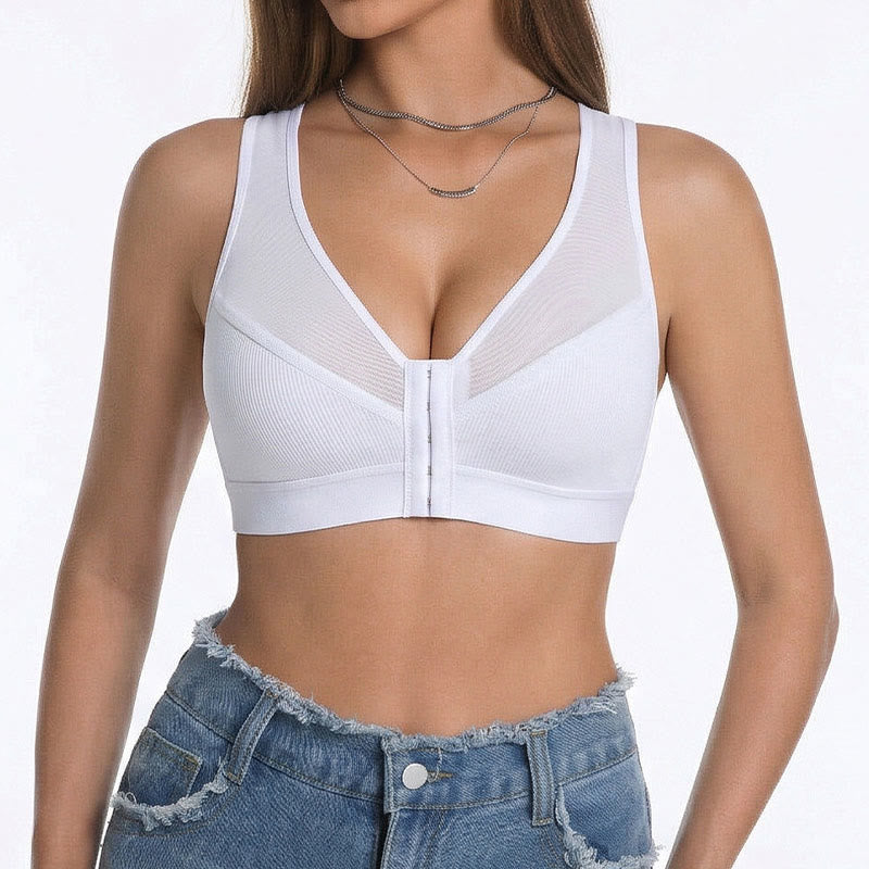 Soutien-gorge sans armatures à fermeture avant - image 2
