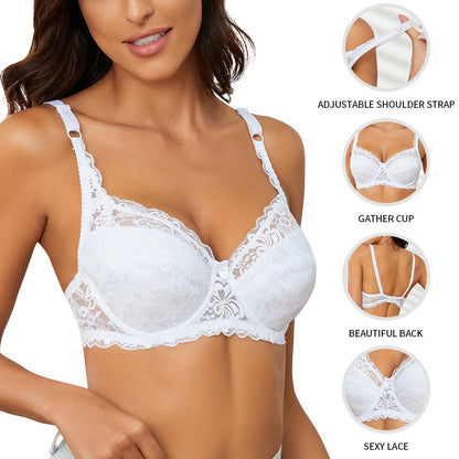 Soutien-gorge élégant à armatures en dentelle - image 7