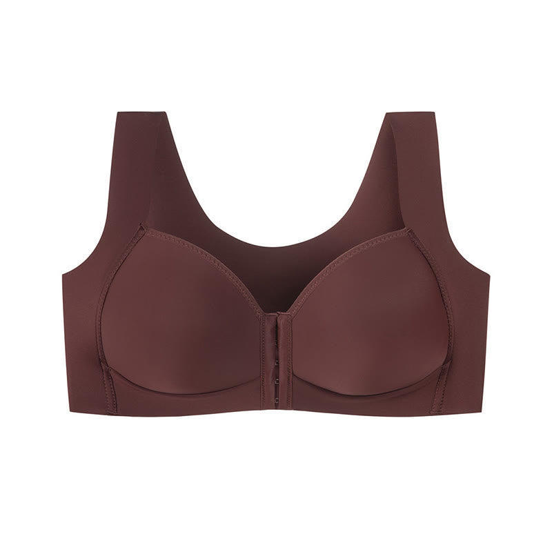 Soutien-gorge à fermeture avant et couvrance totale - Vin - 50 - D - image 9