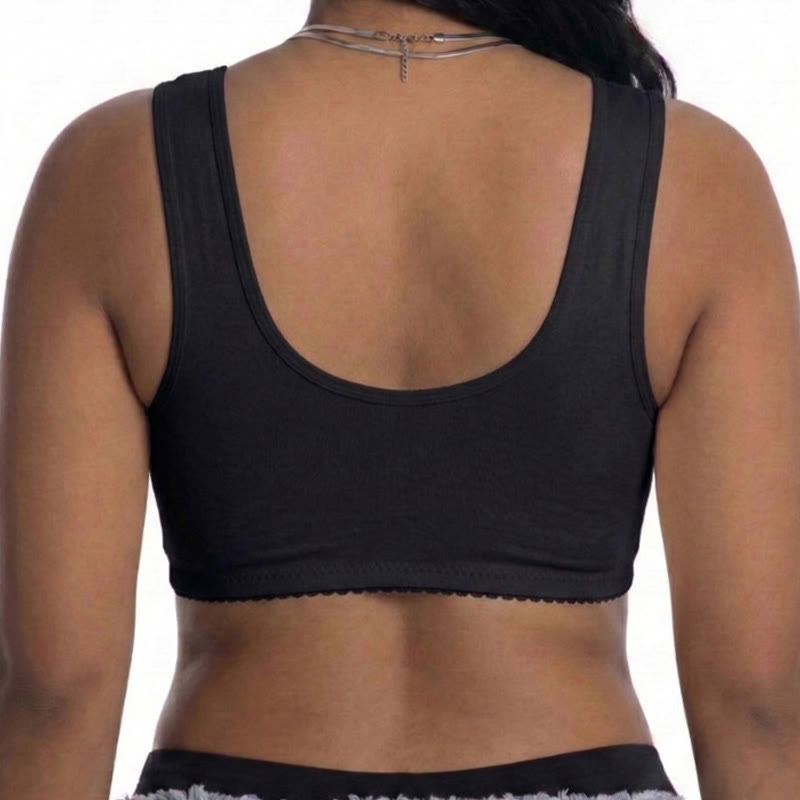 Soutien-gorge sans armatures à fermeture en dentelle sur le devant - image 7